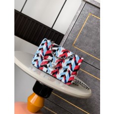 레인보우 스팽글 자수 핸드백 001-222966