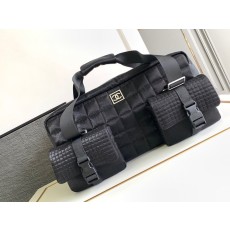 샤넬 블랙 로고 폭탄형 스포츠 짐백 001-222984