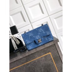 미니 블루 데님 체인 숄더백 001-223075