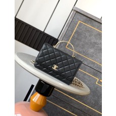 샤넬 에나멜 버클 크리스탈 핸들 WOC 체인백 001-223083