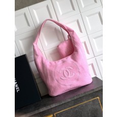 샤넬 핑크 3 점 세트 비치백 001-223096