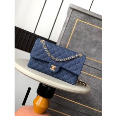 샤넬 클래식 더블플랩 데님 체인백 001-223102