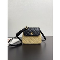 샤넬 스웨이드 파이싱 숄더백 001-223176