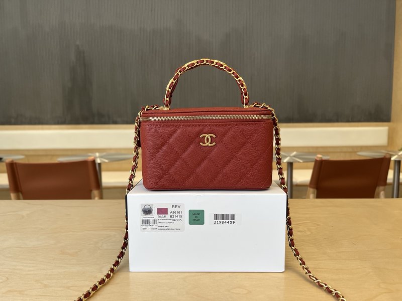 샤넬 더블 C 핸들 메이크업 박스 001-223278