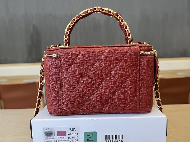 샤넬 더블 C 핸들 메이크업 박스 001-223278