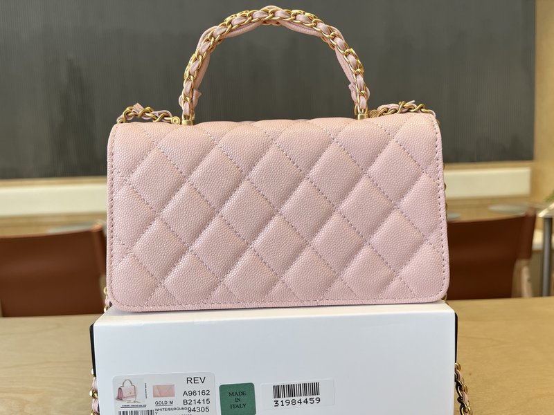 샤넬 더블 C 핸들 아코디언 백 001-223282