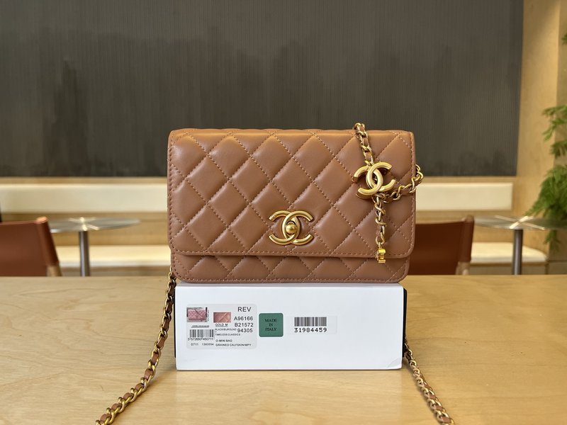 샤넬 더블 C 버클 조절 WOC 숄더백 001-223300