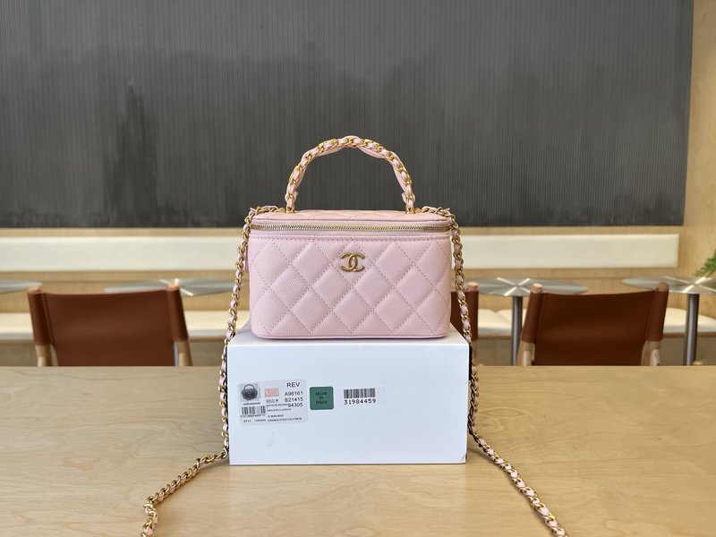 샤넬 더블 C 핸들 메이크업 박스 001-223304