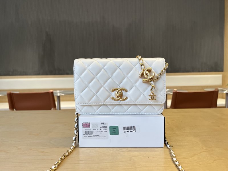 샤넬 더블 C 조절 버클 숄더백 001-223308