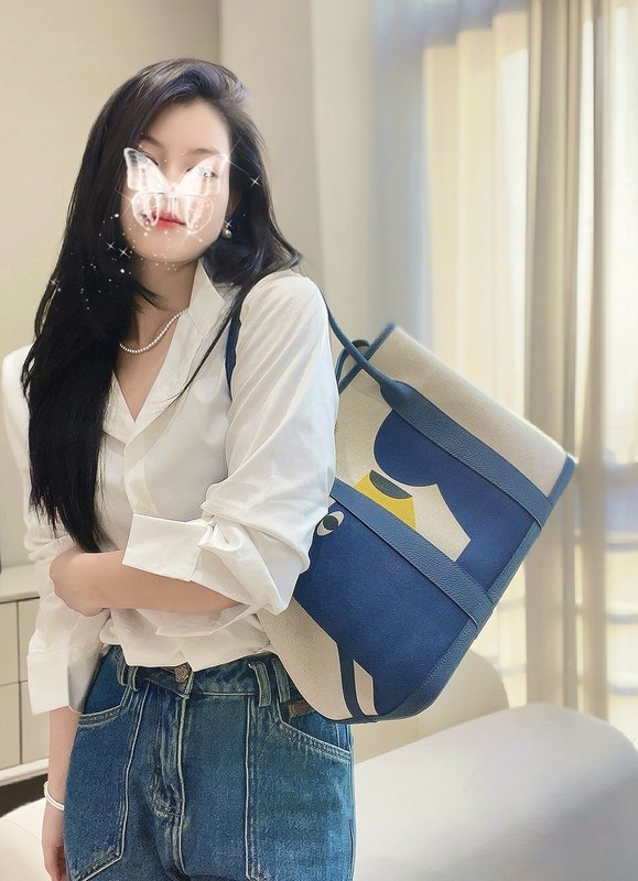 에르메스 블루 토트백 001-223324