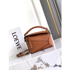 로에베 미니 퍼즐백 다크브라운 001-223724