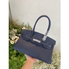 보라색 스위프트 가죽 핸드백 재고 001-223890