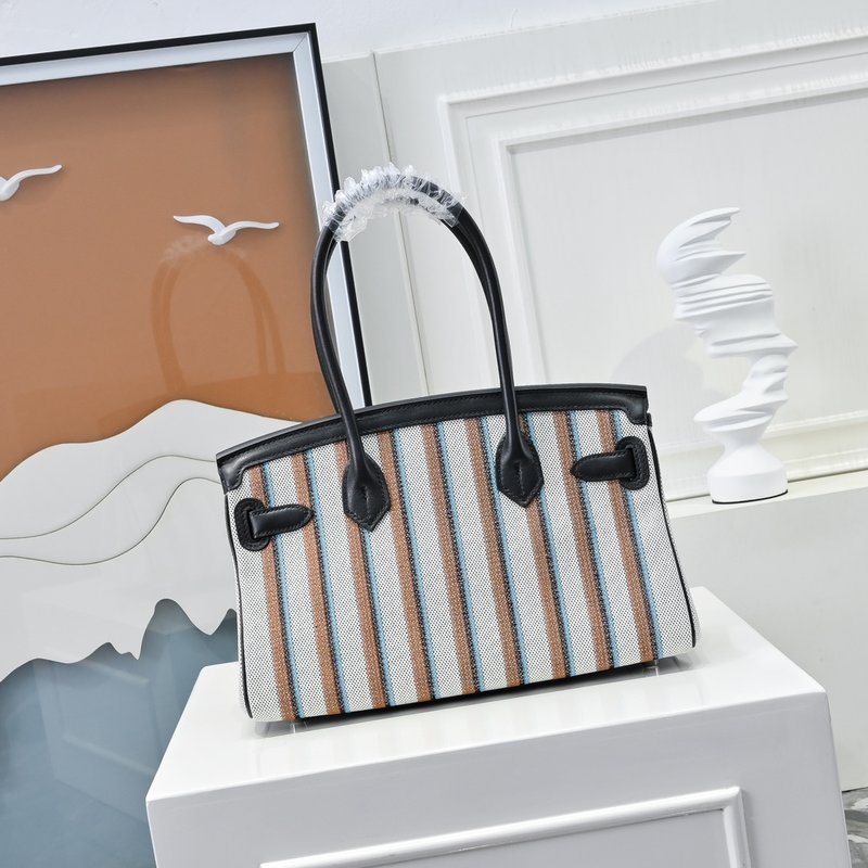 에르메스 버킨 29CM 캔버스 스플라이스 빈티지 토트백 001-223931