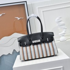 에르메스 버킨 29CM 캔버스 스플라이스 빈티지 토트백 001-223931
