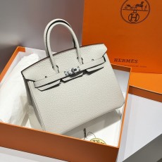 에르메스 버킨백 펄그레이 실버버클 토트백 001-223976