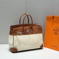 레트로 컬러 블록 버킨백 001-223977