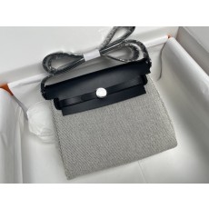 에르메스 에르백 미니 20cm 팬더 컬러 실버 버클 핸 001-224136