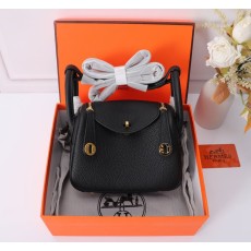 에르메스 미니 린디 19cm 블랙 골드 핸드백 001-224186