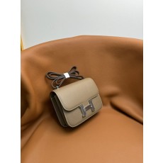 에르메스 콩상 19cm 코끼리 회색 핸드백 001-224301