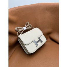 에르메스 콩코드 19cm 밀키 화이트 핸드백 001-224304