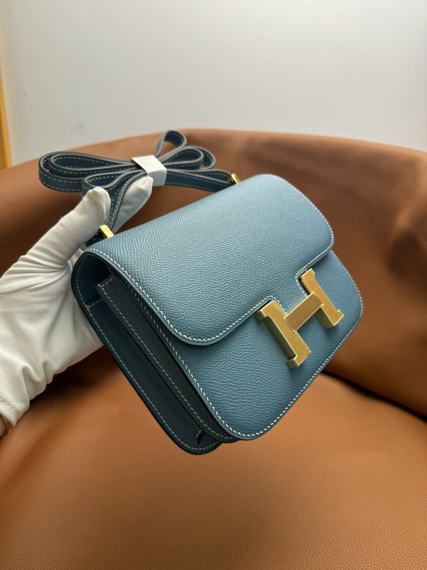 에르메스 콩고르 19cm 데님블루 핸드백 001-224314