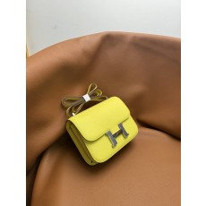 에르메스 콩고 19cm 레몬옐로우 핸드백 001-224316