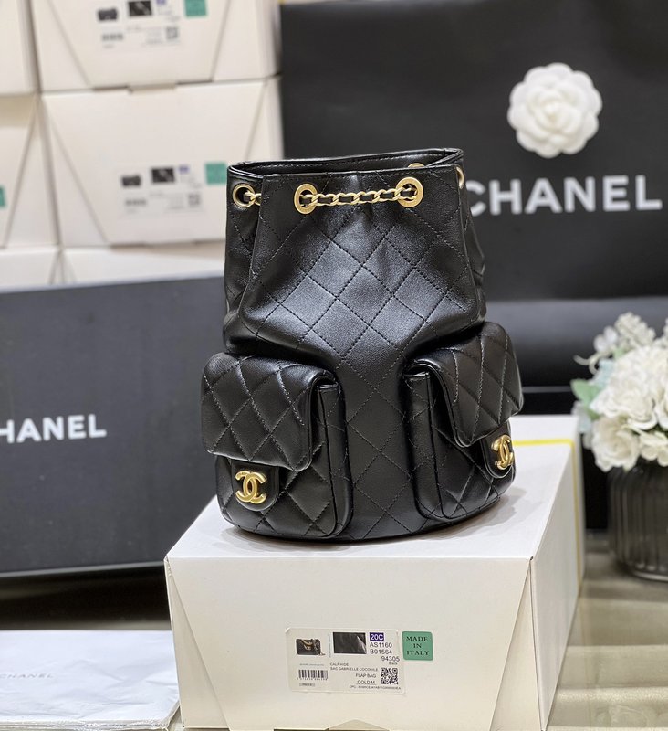 샤넬 더블 포켓 백팩 001-224344
