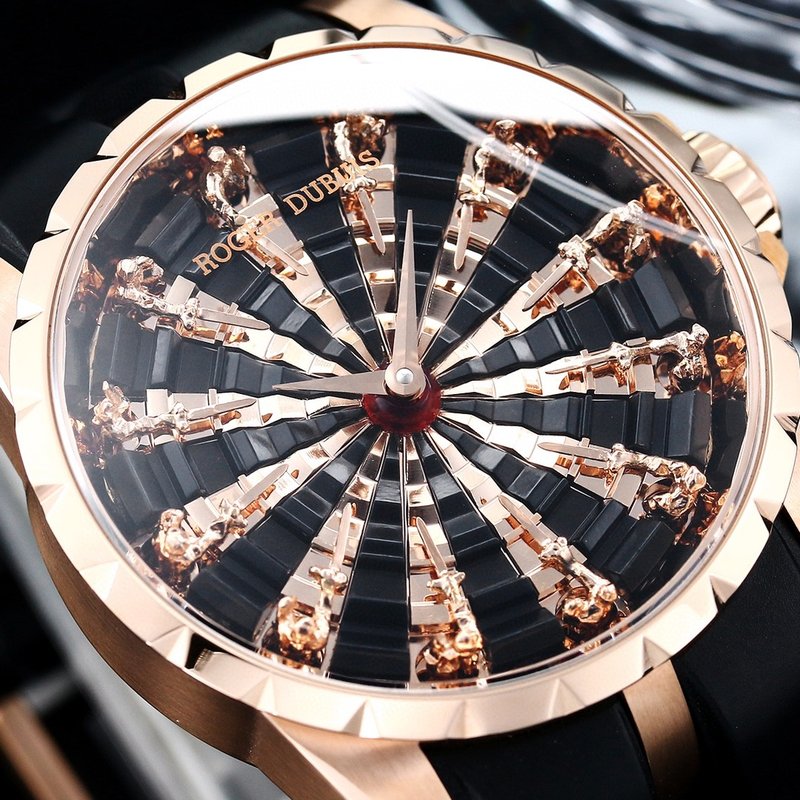 로저드뷔 엑스칼리버 라운드 테이블 나이트 오토매틱 남성 001-224415