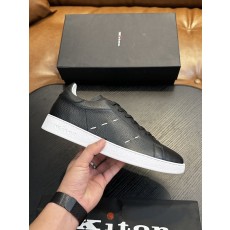 Kiton 남성 송아지 가죽 스니커즈 001-224630