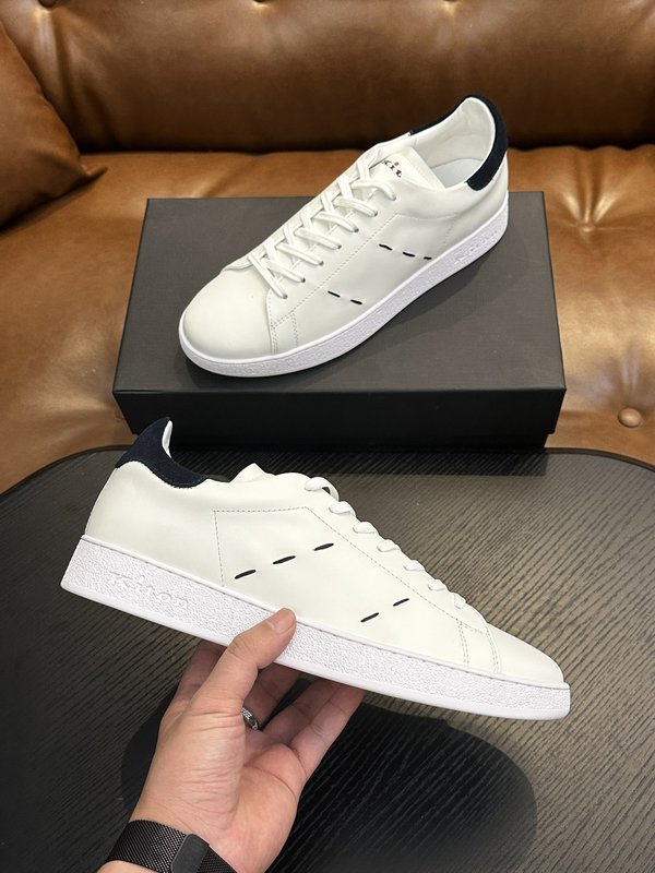Kiton 남성 송아지 가죽 운동화 001-224655