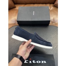 Kiton 남성 고급 소가죽 운동화 001-224690