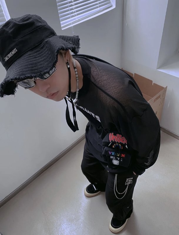 발렌시아가 블랙 오토바이 스타일 백팩 001-224694