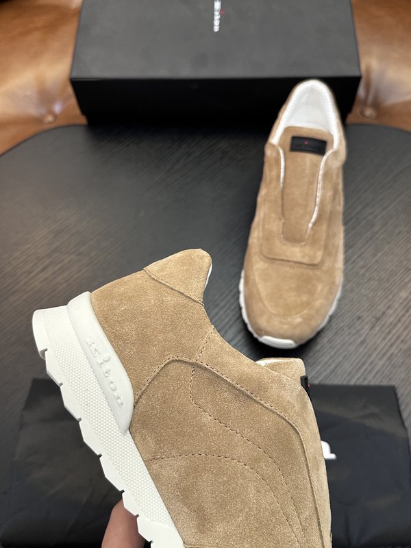 Kiton 남성 소가죽 럭셔리 운동화 001-224702
