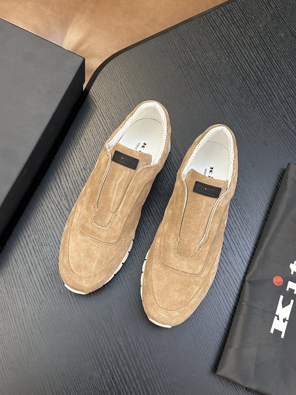 Kiton 남성 소가죽 럭셔리 운동화 001-224702