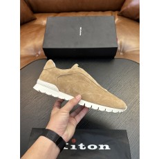Kiton 남성 소가죽 럭셔리 운동화 001-224702