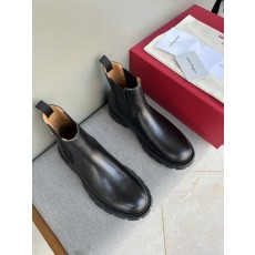 페라가모 남성 하이탑 가죽 부츠 001-224815