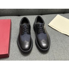 페라가모 새로운 두꺼운 바닥 로고 더비 캐주얼 신발 001-224824