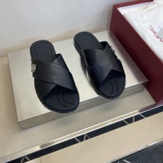 페라가모 남성용 가죽 슬리퍼 001-224930