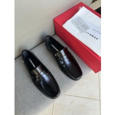 페라가모 남성 수제 스티치 캐주얼 가죽슈즈 001-225053