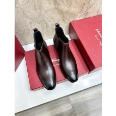 페라가모 남성 첼시 부츠 소가죽 001-225154