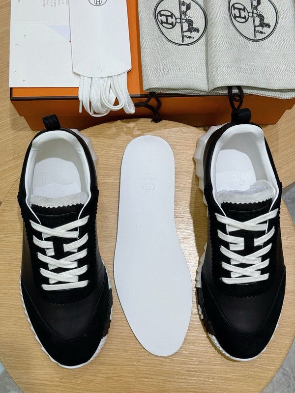 에르메스 남성용 가죽 스니커즈 복제품 001-225817