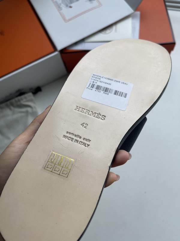 에르메스 클래식 남성 H 형 슬리퍼 001-226258
