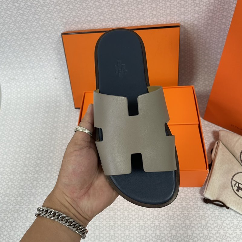 에르메스 H 로고 소가죽 바닥 슬리퍼 001-226303