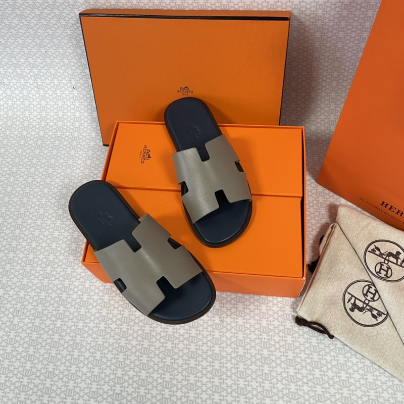 에르메스 H 로고 소가죽 바닥 슬리퍼 001-226303