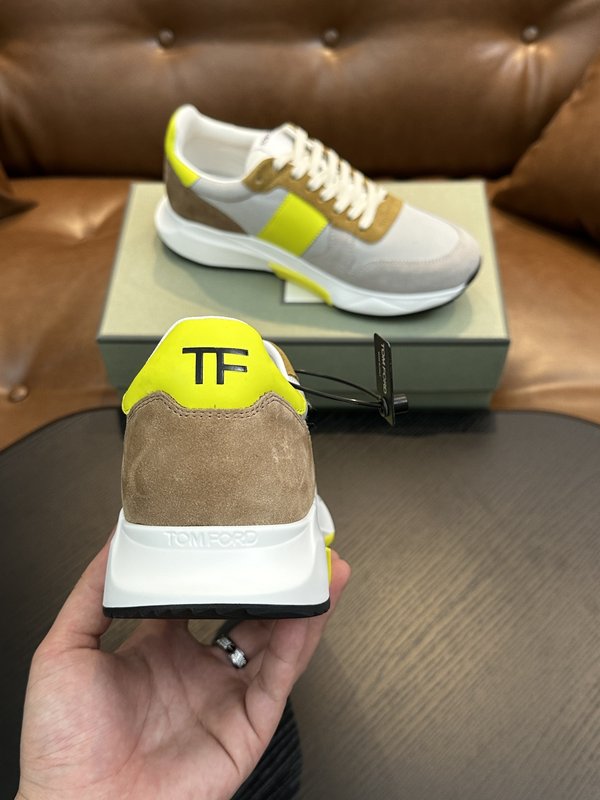 TOM FORD 가죽 로우톱 스니커즈 001-226345