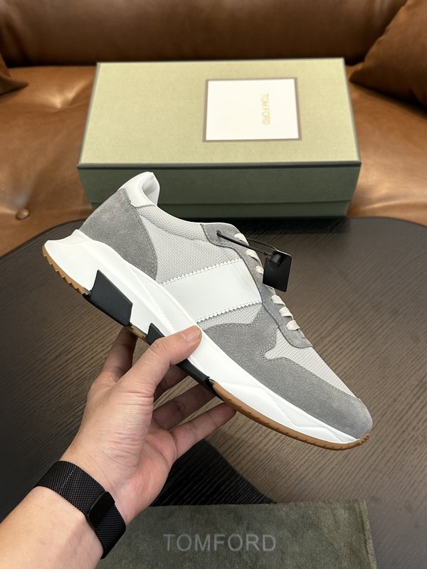 TOM FORD Cambridge 가죽 스니커즈 001-226346