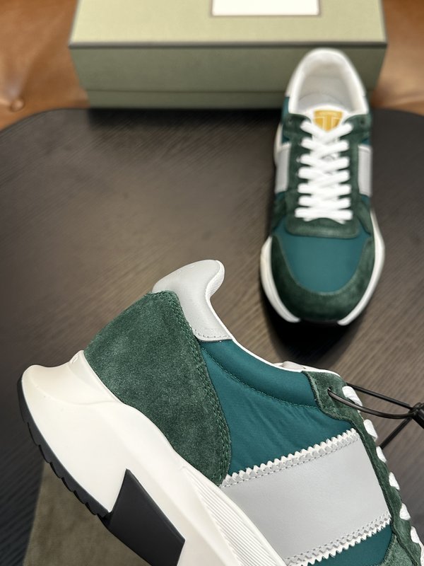 TOM FORD Cambridge 가죽 로우탑 스니커즈 001-226353