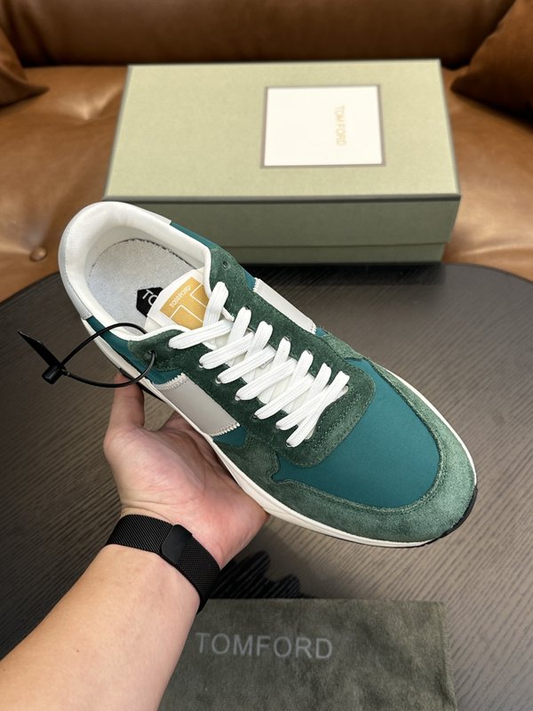 TOM FORD Cambridge 가죽 로우탑 스니커즈 001-226353