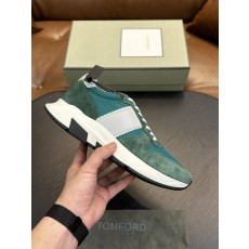 TOM FORD Cambridge 가죽 로우탑 스니커즈 001-226353