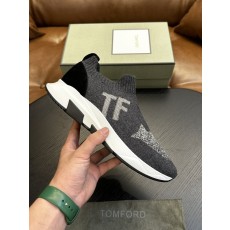 TOM FORD 로우탑 니트 스니커즈 001-226380